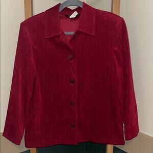 Briggs New York Deep Red Blazer Size Small